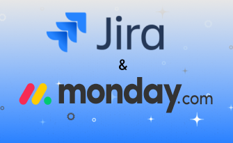 Jira and monday.com logos